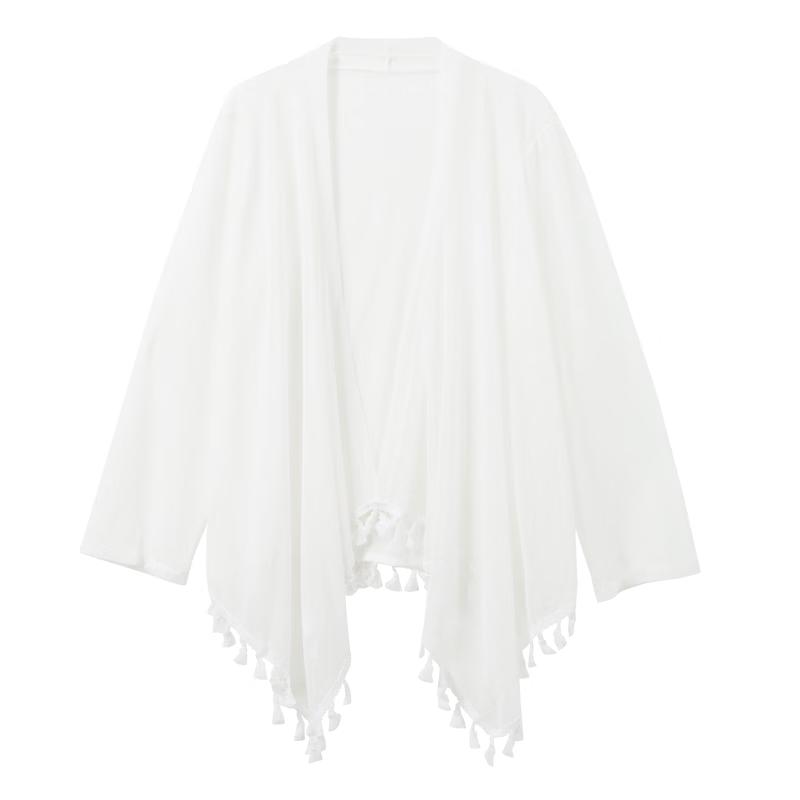 New Chinese Style Tassel Chiffon Shawl One Size