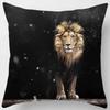 Animal World Tiger Lion Print Pattern Pillowcase Living Room Sofa Cushion Cover Bedroom Bedside Home Decoration 45x45cm