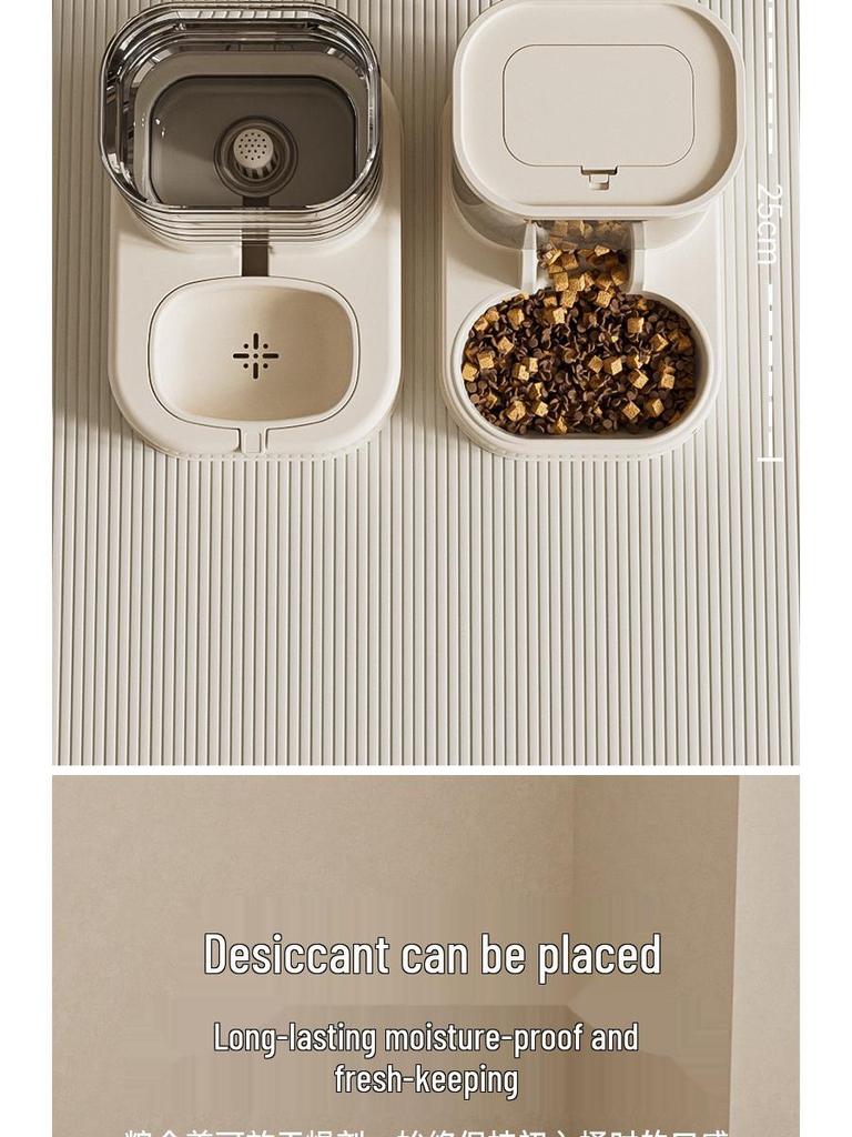 Pet Automatic Water and Food Dispenser - New Transparent Design for Cats and Dogs