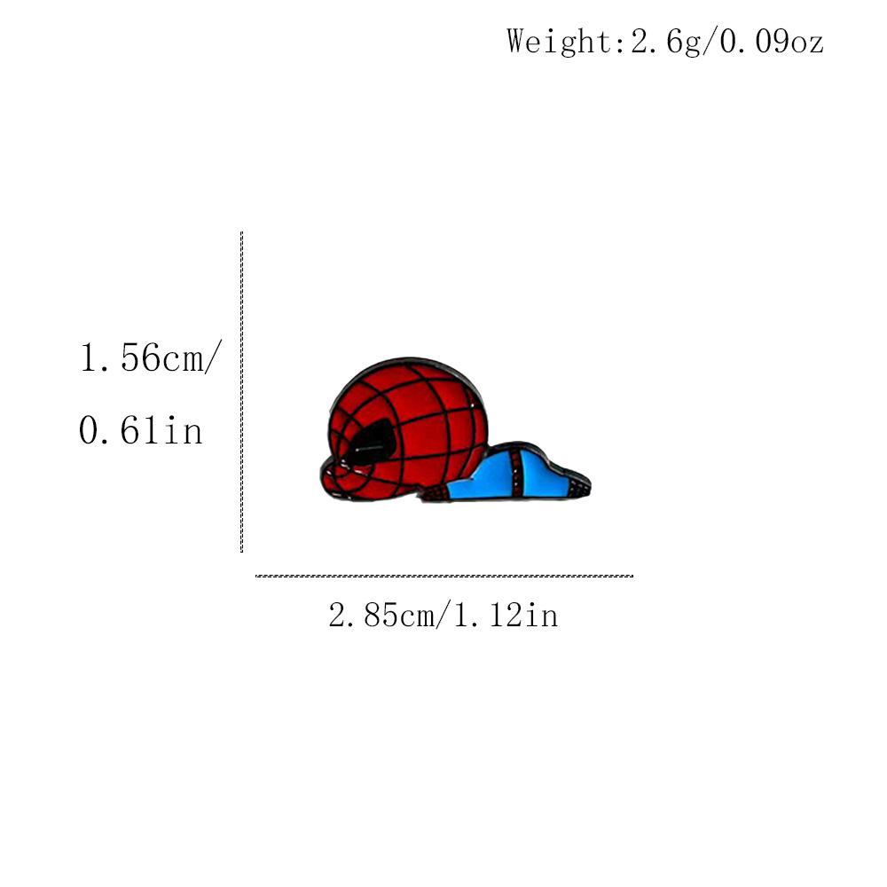 Spider-Man Cartoon Metal Brooch - Marvel Superhero Anime Pin