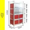 Vintage Cupboard: Floor-Standing Kitchen Cabinet with Shelving and Doors for Dishes and Utensils Storage