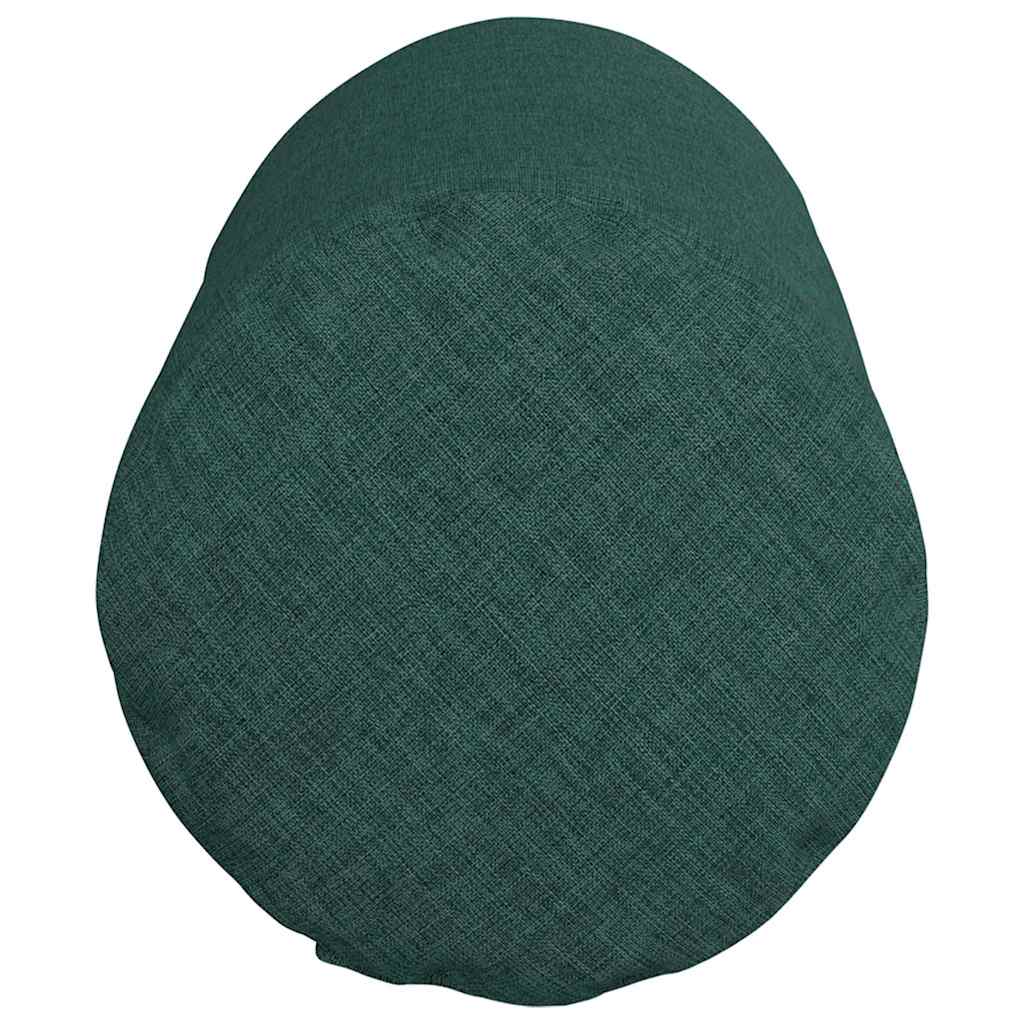 Bolster Cushions 2 pcs Dark Green Ø 15 x 40 cm Fabric