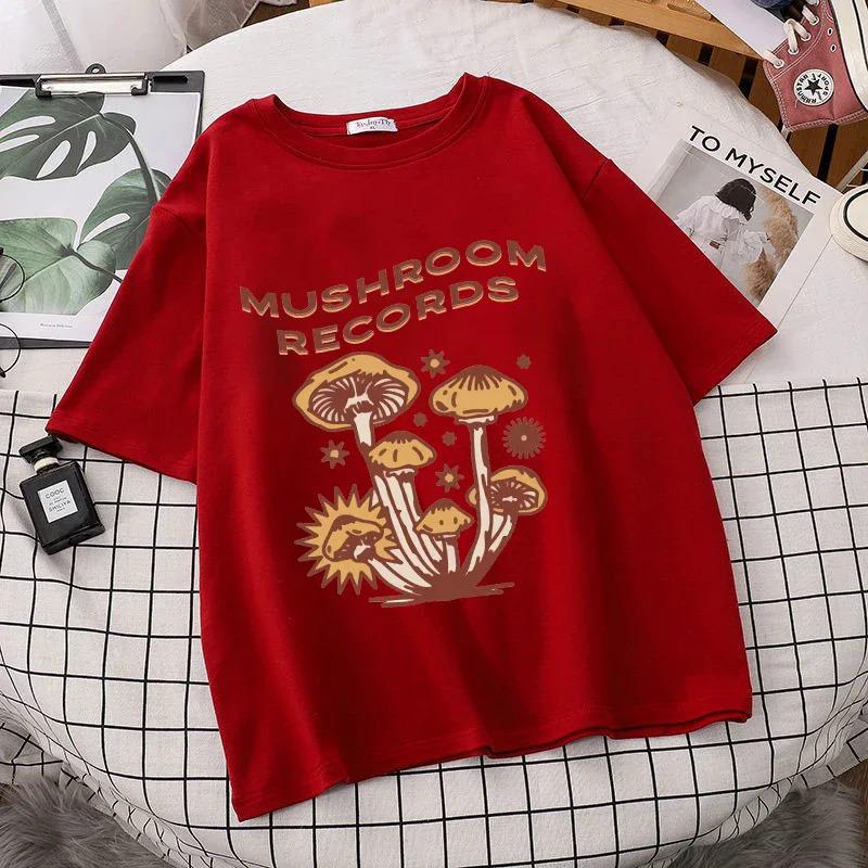 Tričko Retro Trippy Mushroom Cute T Shirts