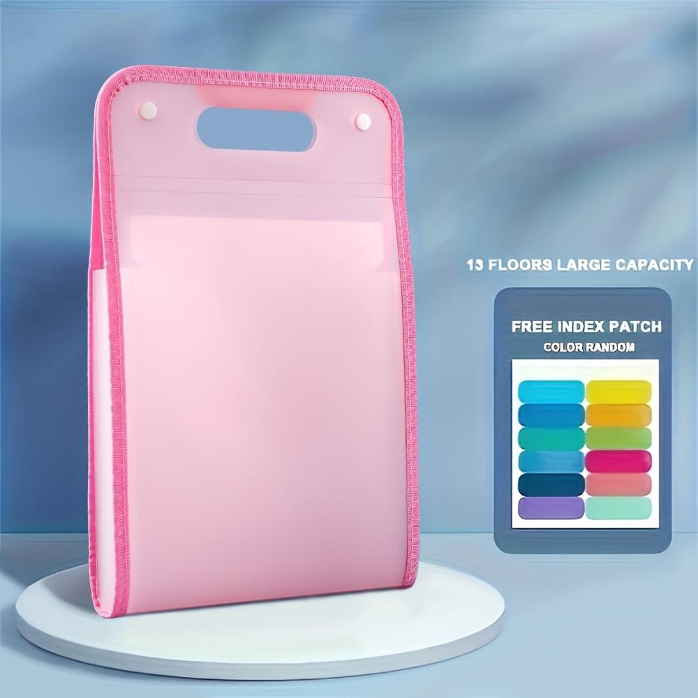 13-Pocket A4 Vertical File Folder Organizer with Binder - Heavy-Duty Expandable Folder, Pockets & Dividers Suitable