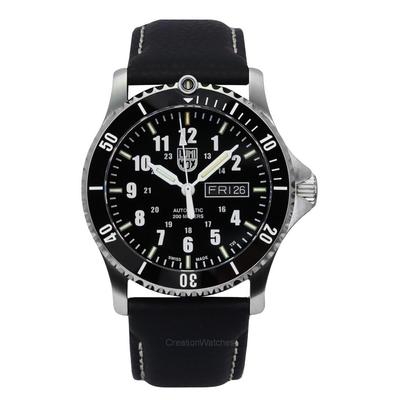 Sport Timer Leather Strap Blue Dial Automatic Diver's XS.0921 200M Men's Watch