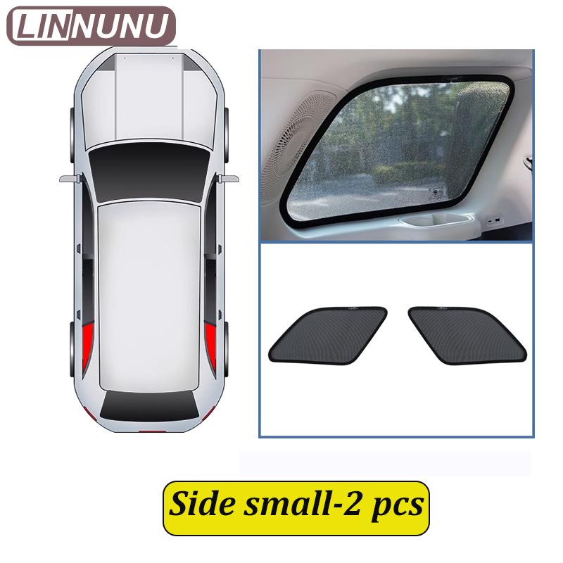 

LINNUNU Car Curtain Side Window Magnetic Sunshade Mesh Summer Sun Shade UV Protection for chery tiggo 7 pro max 2025 accessories Side small-2PCS
