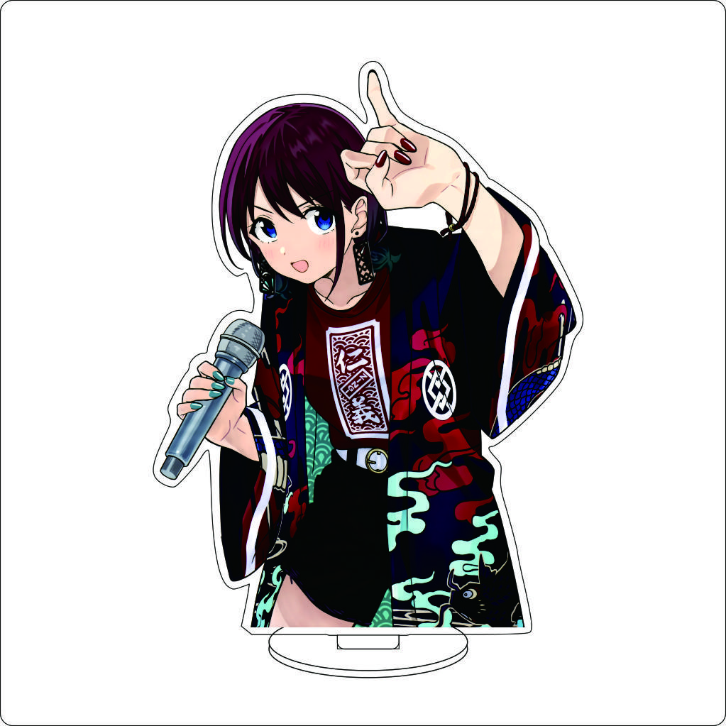 16CM Anime GIRLS BAND CRY Cosplay Acrylic Ornaments SUBARU AWA KAWARAGI MOMOKA ISERI NINA Figure Stand Halloween Christmas Gifts