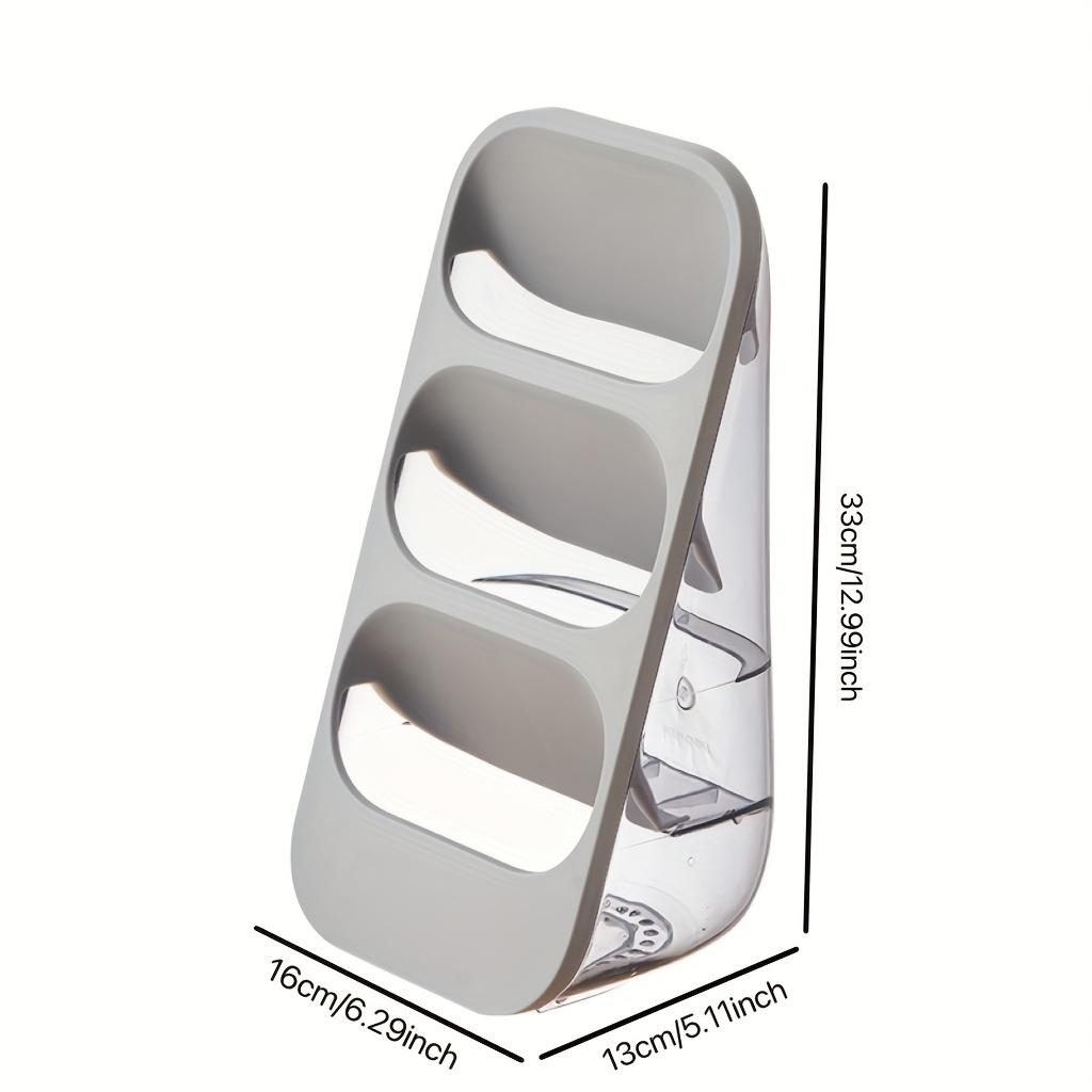 Besteckhalter, Home Essstäbchen Gabel Messer Aufbewahrungsgestell, 3 Fächer Waschbares Wandmontiertes Desktop-Regal, Multifunktioneller Essstäbchenhalter, Küchenzubehör