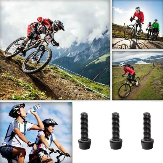 6Pcs Stainless Steel Bike Stem Bolt Heavy Duty Metal Colorful BMX MTB Road Mountain Bicycle Stem Screw Cycling Bike Accessories