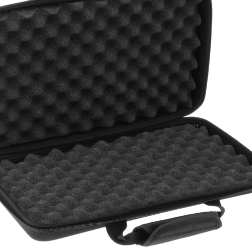 Vsenkes DJ Controller Case, Hard Case with Portable Handle, EVA Carrying Case with Sponge, Waterproof and Portable Storage Bag, 40cm x 25cm x 7cm