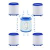 5 Pack Sink Water Faucet Filter Cartridge Replacements,Sink Water Filter Replacement Cartridge,Faucet Water Filter, Removes Chlorine Fluoride Heavy