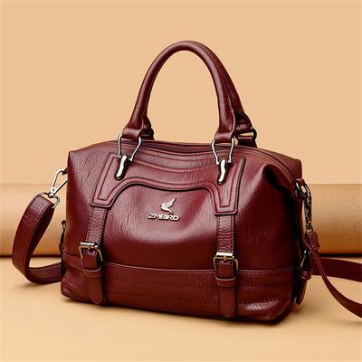Large Capacity Leather Shoulder Crossbody Bags for Women Simple Female Shopper Bag Designer Handbags Ladies Messenger Bag