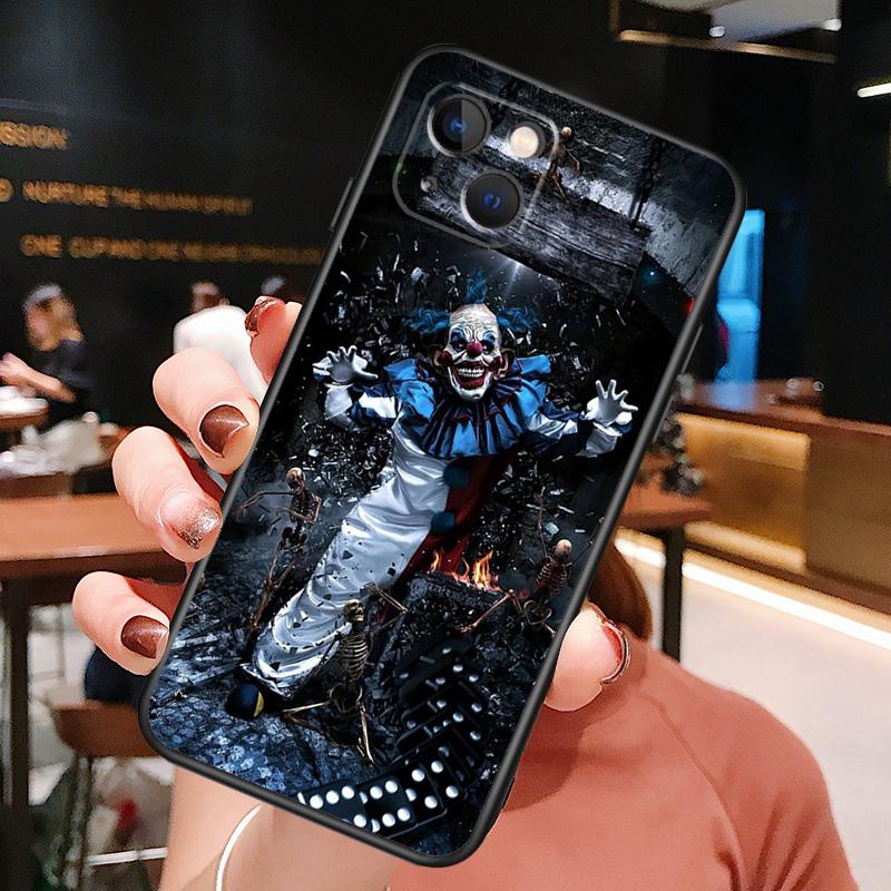 Clown Case For iPhone 14 15 16 Pro Max 11 12 13 Mini X XR XS Max 14 Plus Soft Cover
