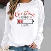 Women's Christmas Cartoon Printed Pullover Hoodie