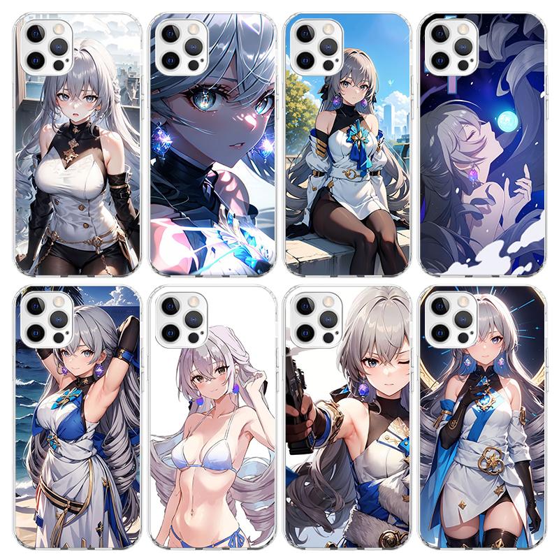 Honkai Star Rail Bronya Rand Phone Case For iPhone 17 Air 11 13 Mini 14 15 Plus 16 12 Pro Max 16E SE 7 8 Pattern Soft TPU Back C