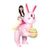 Funny Cartoon Halloween Inflatable Costume Set: Frog, Rabbit, Pink Pig, Cow for Parent-Child Parties