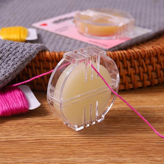 1 Box Wire Wax Ingredient Safety Soft Texture Anti-knotting Lubrication Wax Embroidery Cross-stitch Thread Wax Sewing Tools