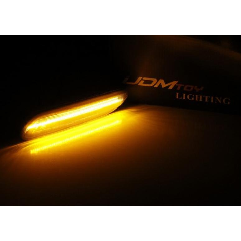 Clear Lens Full LED Fender Side Marker Blinker Lights For MINI Cooper R60 R61