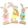 Easters Decorations Easters Bunnies Wood Ornament Easters Tabletop Centerpieces Signs Easters Party Supplies Gifts