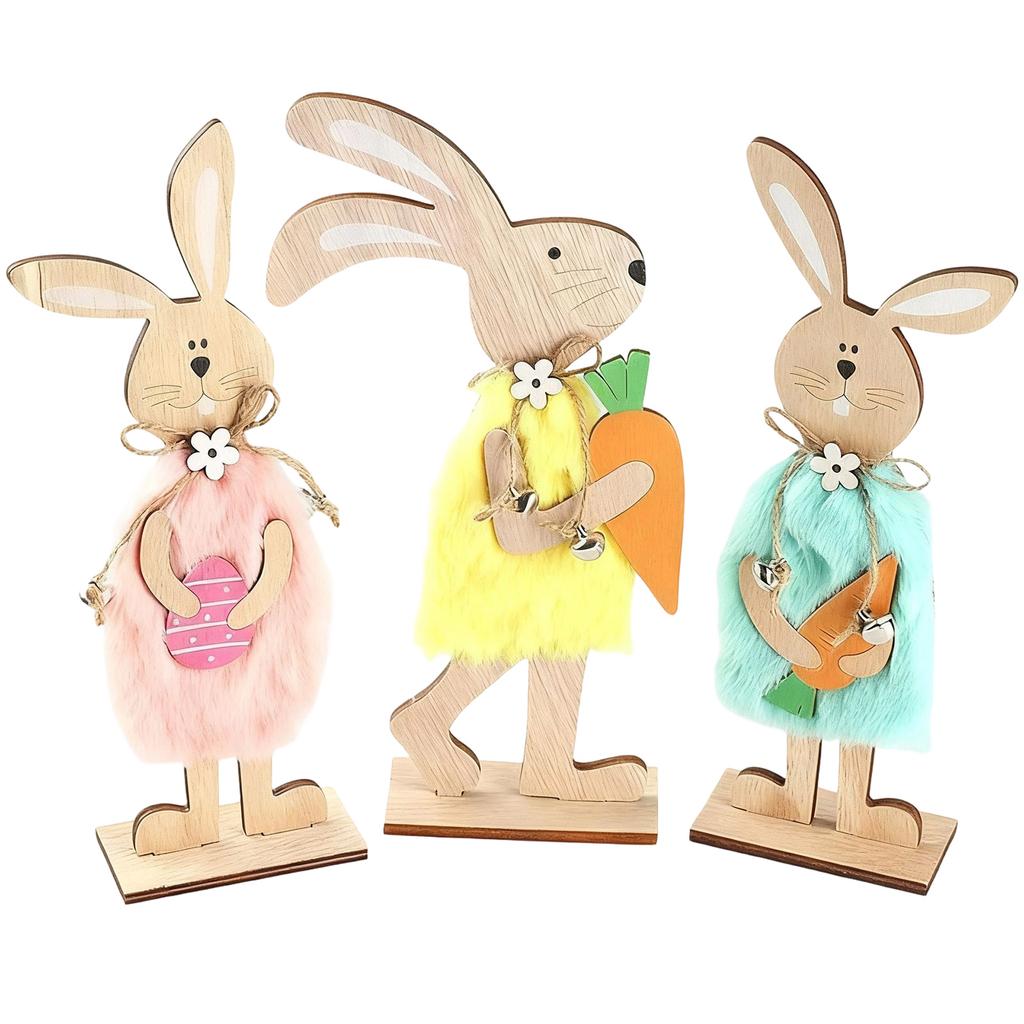 Easters Decorations Easters Bunnies Wood Ornament Easters Tabletop Centerpieces Signs Easters Party Supplies Gifts