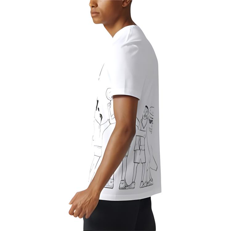 adidas Originals Trefoil Graphic T Shirt Men's White BQ3128