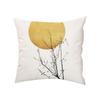Simple Sunset Branch Landscape Pillow Short Plush Printed Pillow Case Sofa Backrest Decorative Backrest Cover