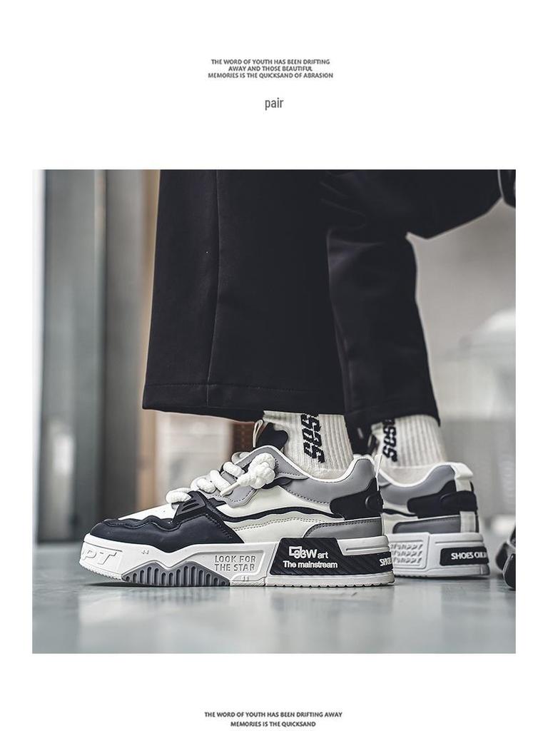 Herren Sommer 2025 Trendige Plateauschuhe - Höhenvergrößernd, Vielseitig, Lässig, Nischen-Sportstil.