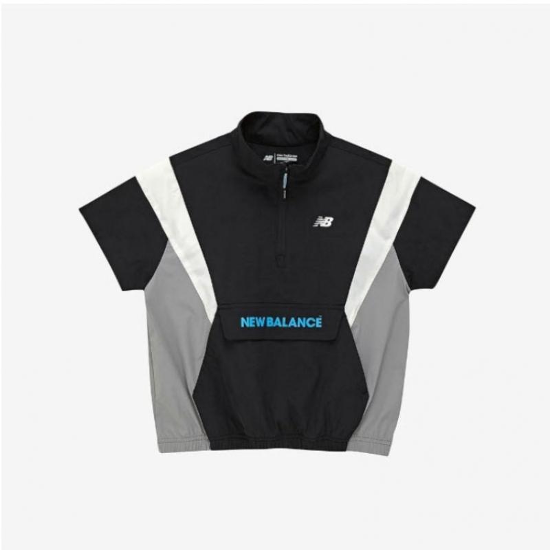 New Balance Kids Woven Half Zip Setup Nk9ye2106u 19 Short Sleeve Tee