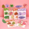 Simulated Leaf Combination Memo Notes Creative Message Sticky Notes Students Praise Reward Stationery Gifts School Supplies