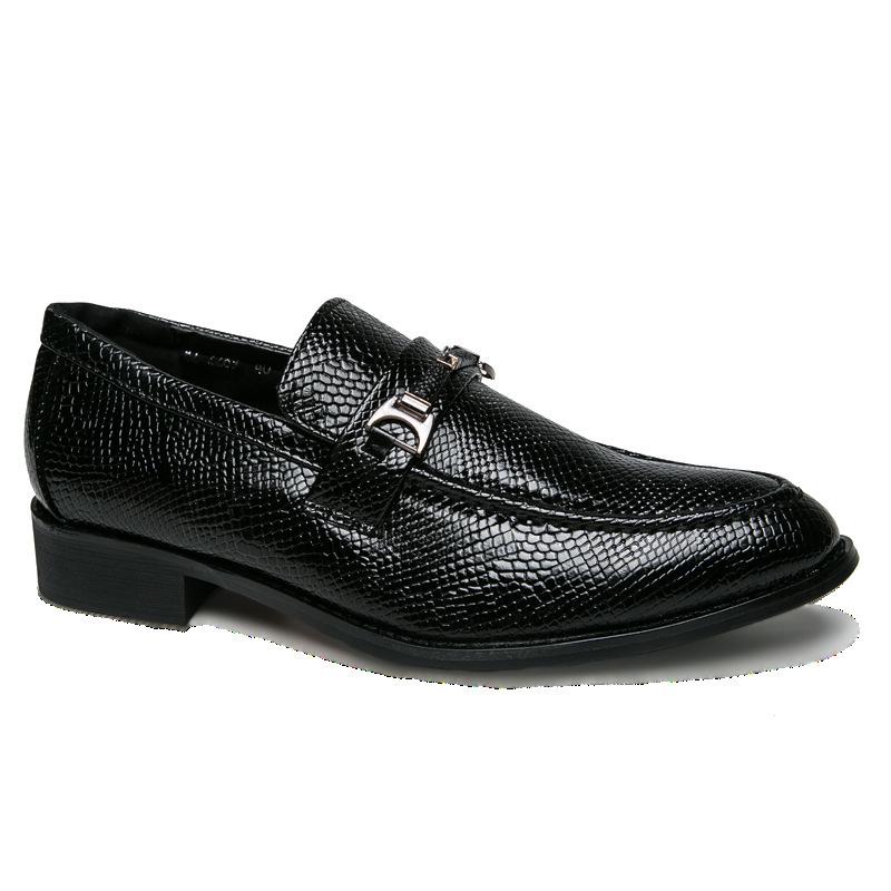 Men's Snake Pattern Small Leather Shoes 2025 Spring and Autumn Men's Pointed Leather Shoes Casual Lazy Shoes Trendy Men's Shoes