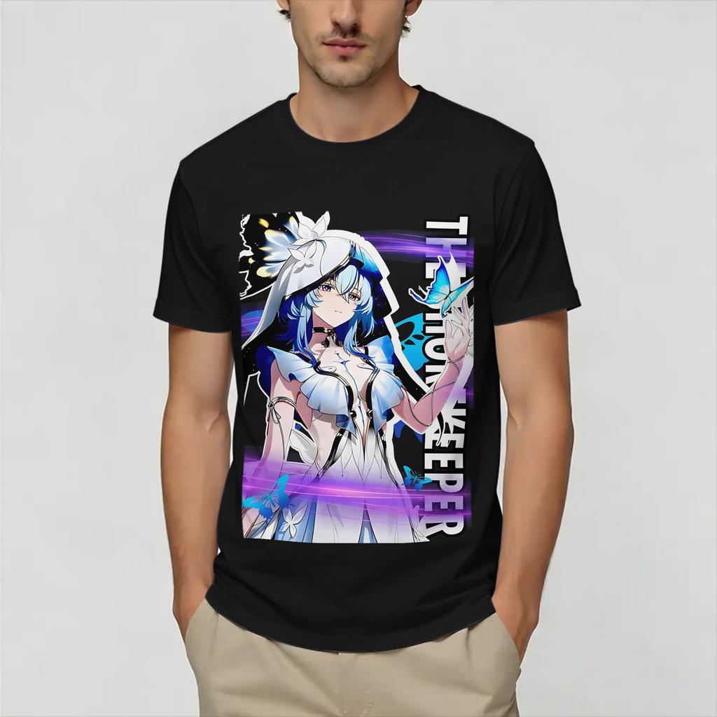 Wuthering Waves TShirts Unisex Amazing Pure Cotton Tees O Neck Short Sleeve T Shirts 4XL 5XL Clothes
