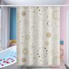 Cortina impermeable gruesa para baño, cortina de ducha a prueba de moho, cortina de partición de ducha, cortina de ducha, cortina de baño, perforación libre