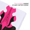 100pcs Self-Adhesive Sticker Nail Extension Paper Forms  Easy DIY Nail Art Creation At Home