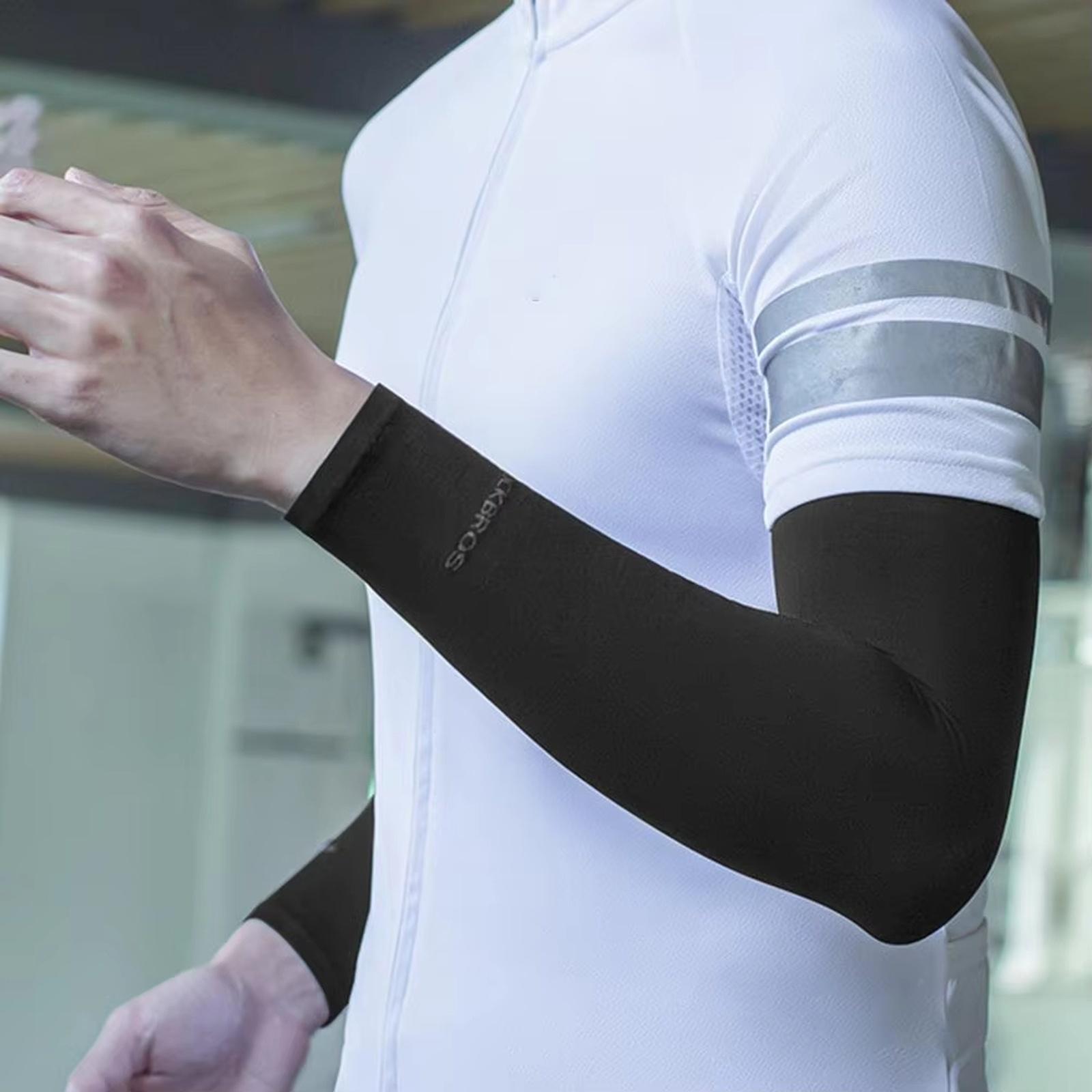 

1Pair Summer Sunscreen Sleeves Ice Silk UV Gloves Arm Sleeves Quick Dry Arm Warmer Men Women Sunscreen Sleeves One Size