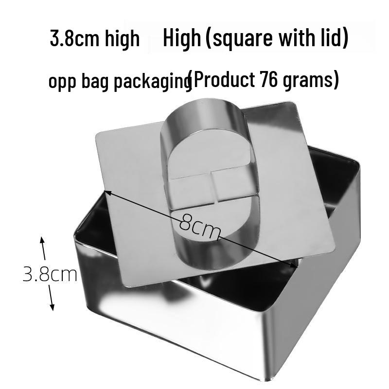 Stainless Steel Mousse & Cookie Cutter Set - Round Cake, Chocolate, DIY Baking Tool