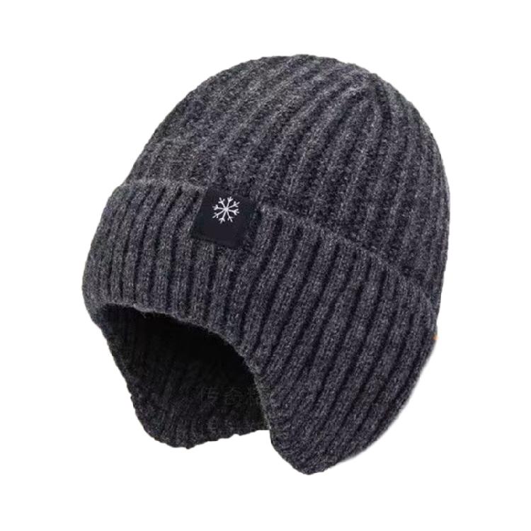 Thick Warm Earmuff Hat Ear Protections Hat Cold Weather Skull Caps Knitted Hat Wool Knitted Hat Winter Warm Hat for Men