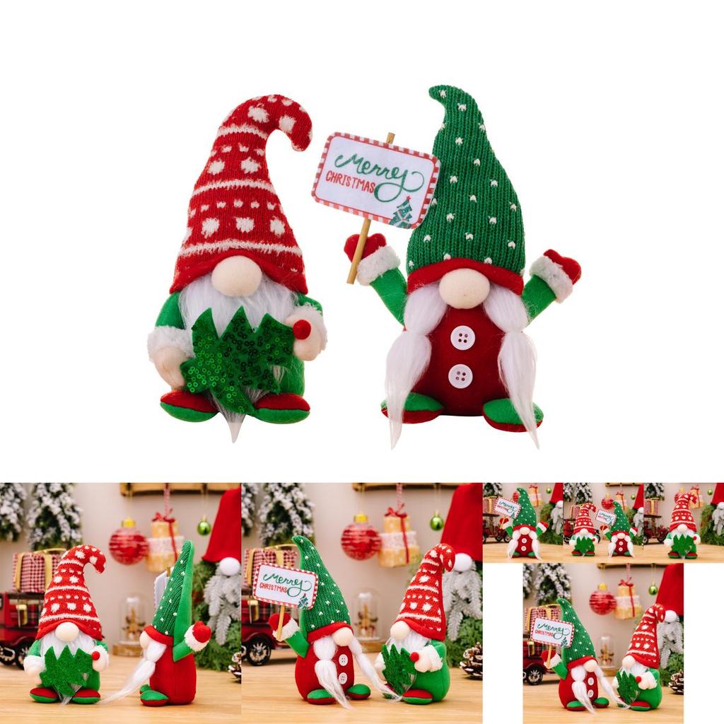 Unique Polyester Gnome Figurine With Red Curved Hat Ideal For Holiday Seasonal Decorations