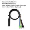 Bicycle To Electric Bike Conversion Motor Adapter Cable with Female Connector 6 Pin Hall Sensor and 3 Pin Phase
