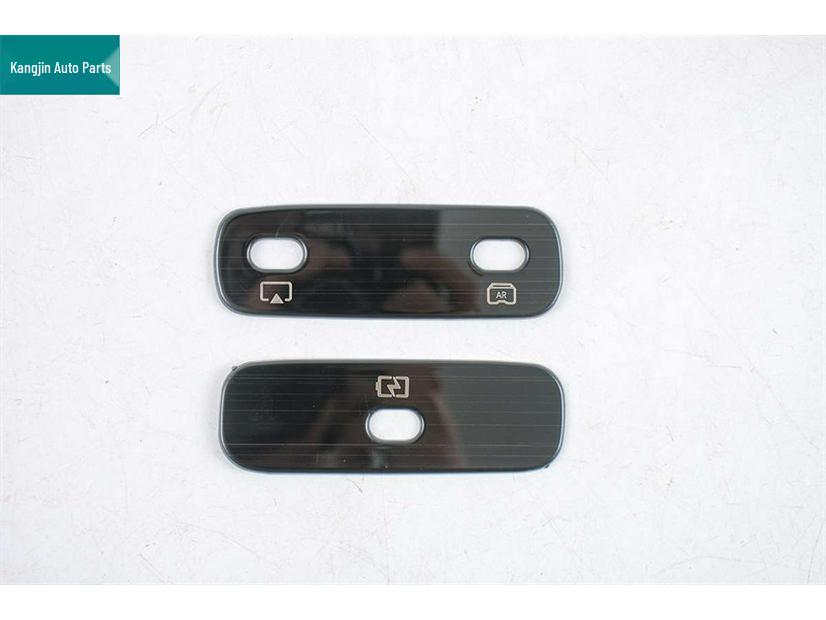 Fits Denza 25 Models N9: Black Titanium Stainless Steel Front Panel & Speaker Grilles with Reading Light Cover.