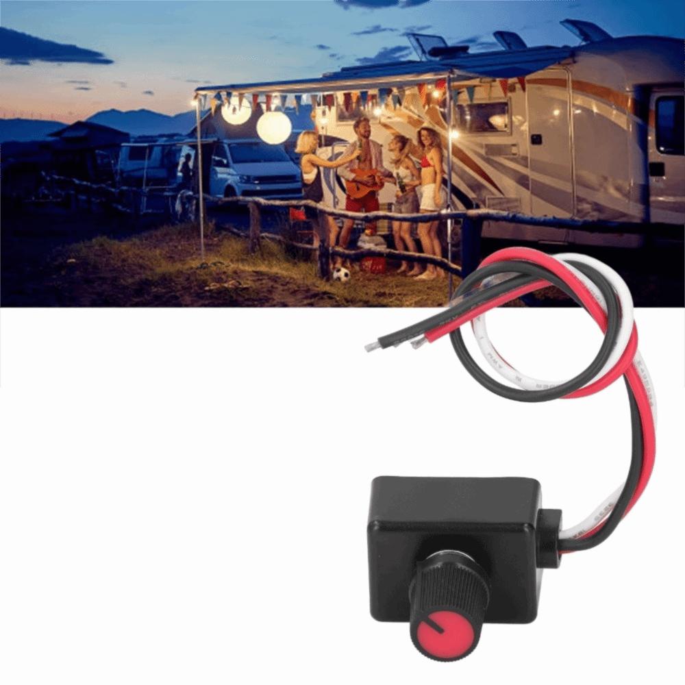 Easy 12-24V DC Dimmer Knob Controller Mini Size Rotary Knob PWM Dimmer ABS Rotary Switch Boat Interior