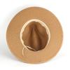 Straw Hat High-Density Natural Straw Fabric Lightweight Breathable Sun Protection Wide Brim Flat Top Summer Hat