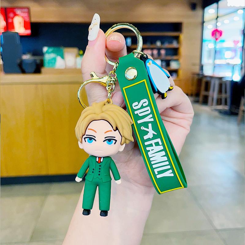 

Spy Adorable Cartoon Key Ring Pvc Soft Rubber Bag Charm Ideal For Travel Souvenirs And Graduations зелёный