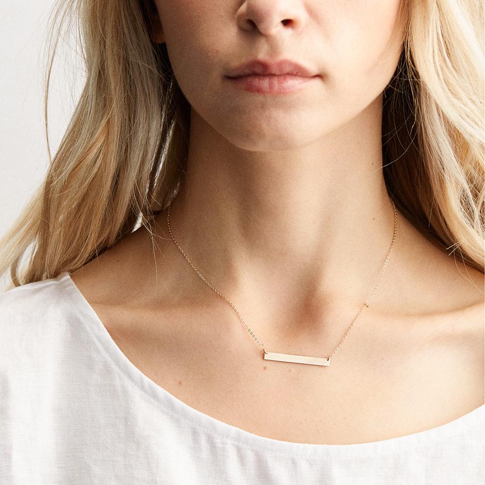 eManco Minimalist Chokers Necklace for Women Stainless Steel Necklace Women Dainty Gold Color Necklaces Jewelry