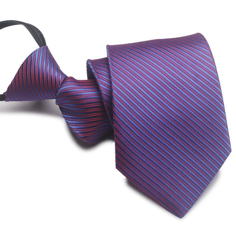 Mens Business Polyester Tie With Arrow Design And Zipper Closure For Office