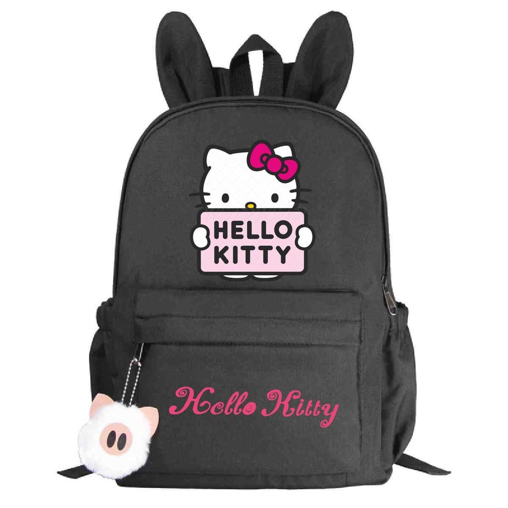 College Style Cute Print Junior High School High School Student Schoolbag Large Capacity Rabbit Ears Backpack Female