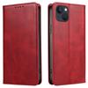 For iPhone 13 6.1 inch Leather Stand Phone Case Calf Texture Wallet Magnetic Cell Phone Cover