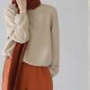 Women's Multicolor Artistic Pullover Hoodie - Autumn Japanese Style, Lace-up Drawstring, Round Neck, Long Sleeve, Loose Fit