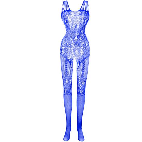 Women Erotic See Through Lace Bodysuit Open Crotch Hollow Out Stocking Nightwear