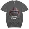 Uh Oh Stinky Poop Dank Memes Le Monke T Shirt Summer Fashion Tshirt Men Cotton Tops Euro Size Boys Gifts