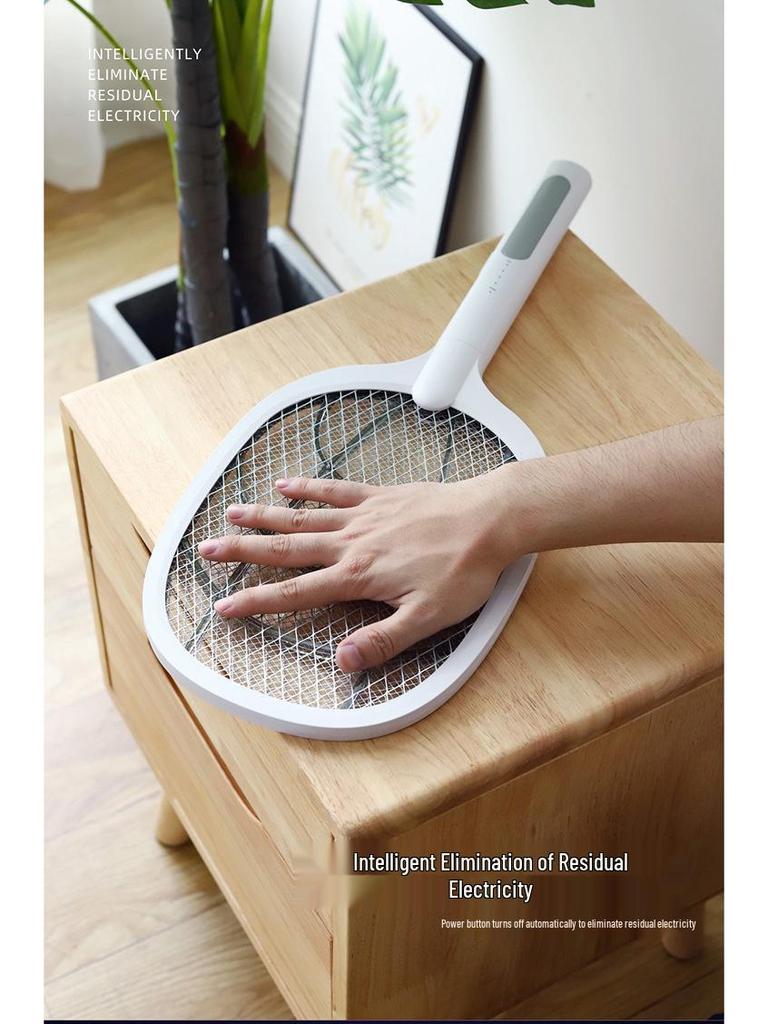 947 Dual-Function Electric Mosquito Swatter & Killer Lamp - USB Rechargeable with Electric Shock Protection